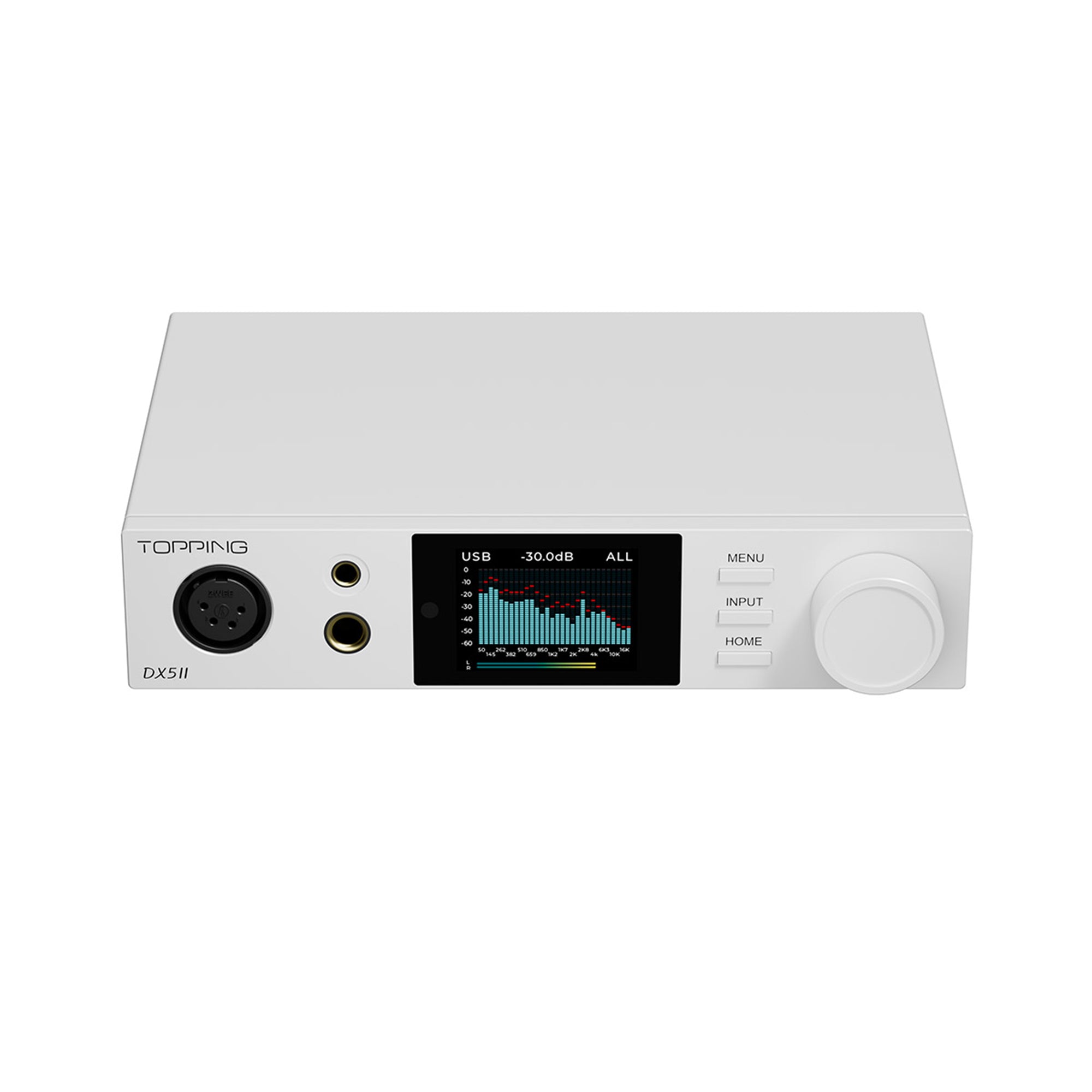 Topping DX5 II High-Resolution DAC & Headphone Amplifier - Audiophile Grade Digital-to-Analog Converter for Home Audio, Studio Monitoring, and Gaming Setup