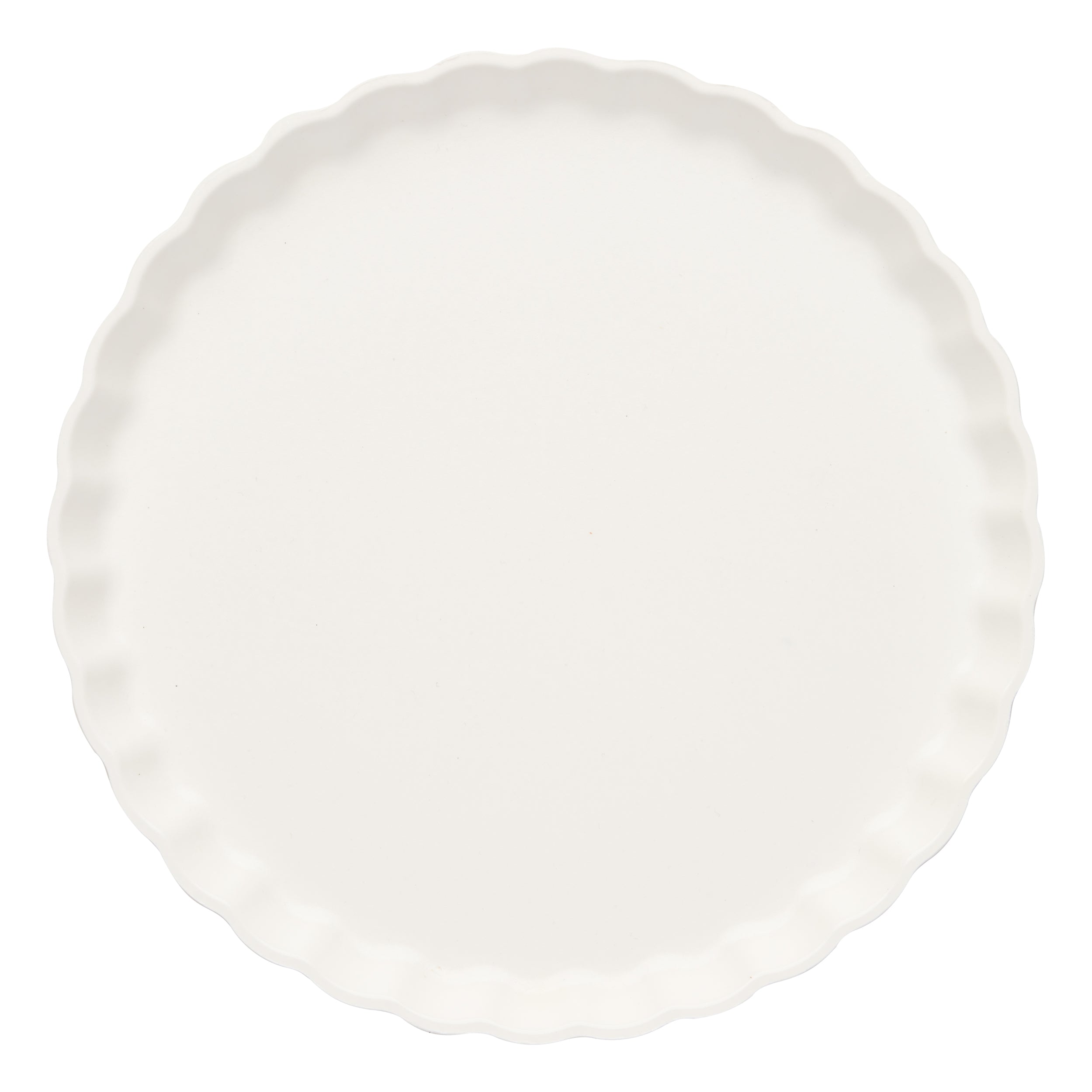 Eco-Friendly Salad Plates Set of 8 - White Compostable Dinnerware for Parties, Picnics & Sustainable Dining | Biodegradable Disposable Plates for Home & Restaurant Use