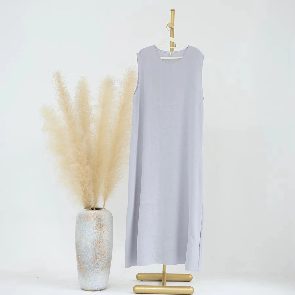 11 Color Options Muslim Women's Wrinkle-Free Underdress - Sleeveless Inner Slip for Modest Dressing | Perfect Under Abaya, Maxi Dress & Prayer Outfits