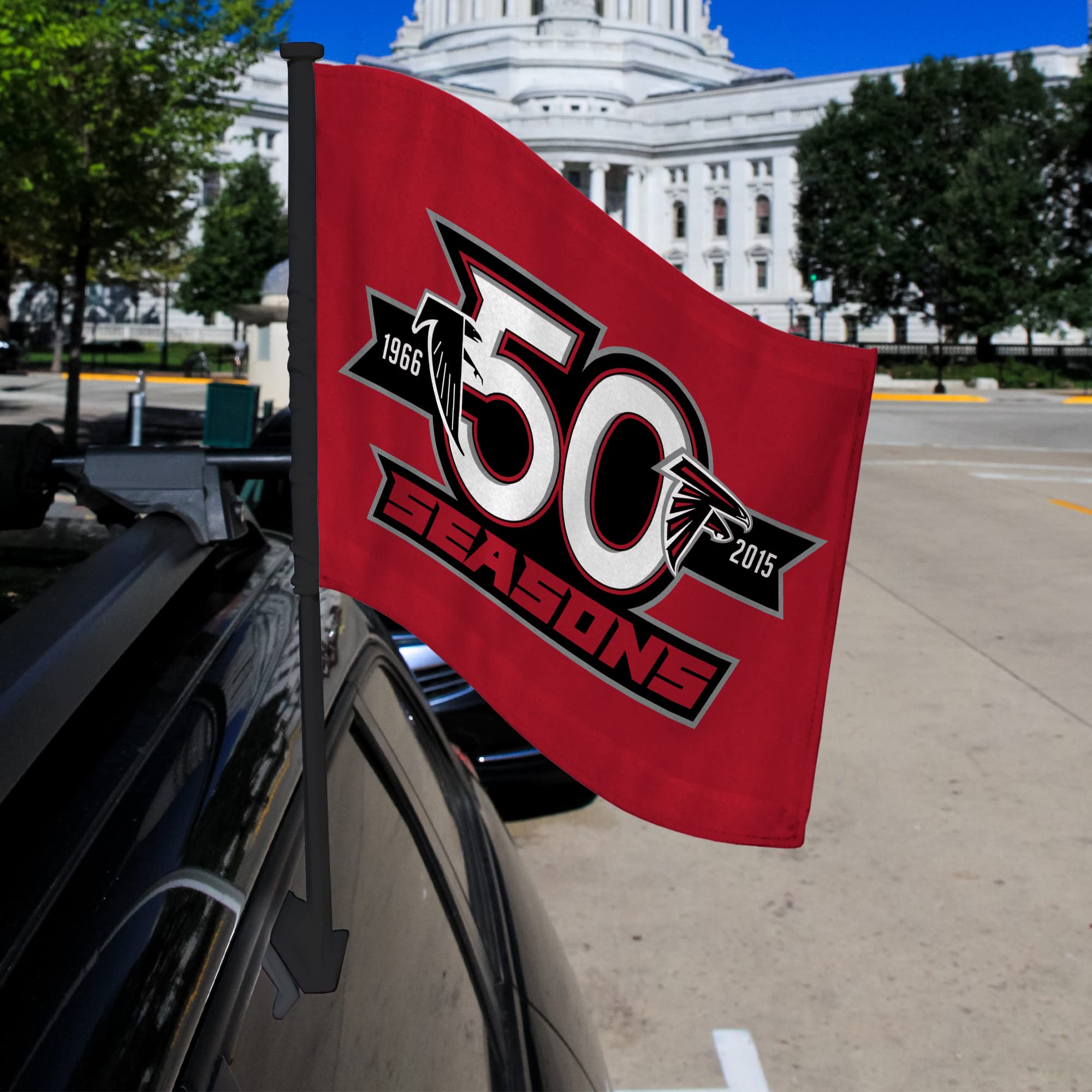 NFL Car Flag Double Sided - Rico Industries Officially Licensed Team Logo Car Accessory for Game Day Tailgating & Road Trips