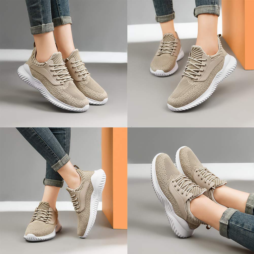 Akk Women's Slip-On Walking Shoes - Lightweight Memory Foam Running Sneakers for Tennis, Gym, Workout | Indoor & Outdoor Sports & Casual Wear