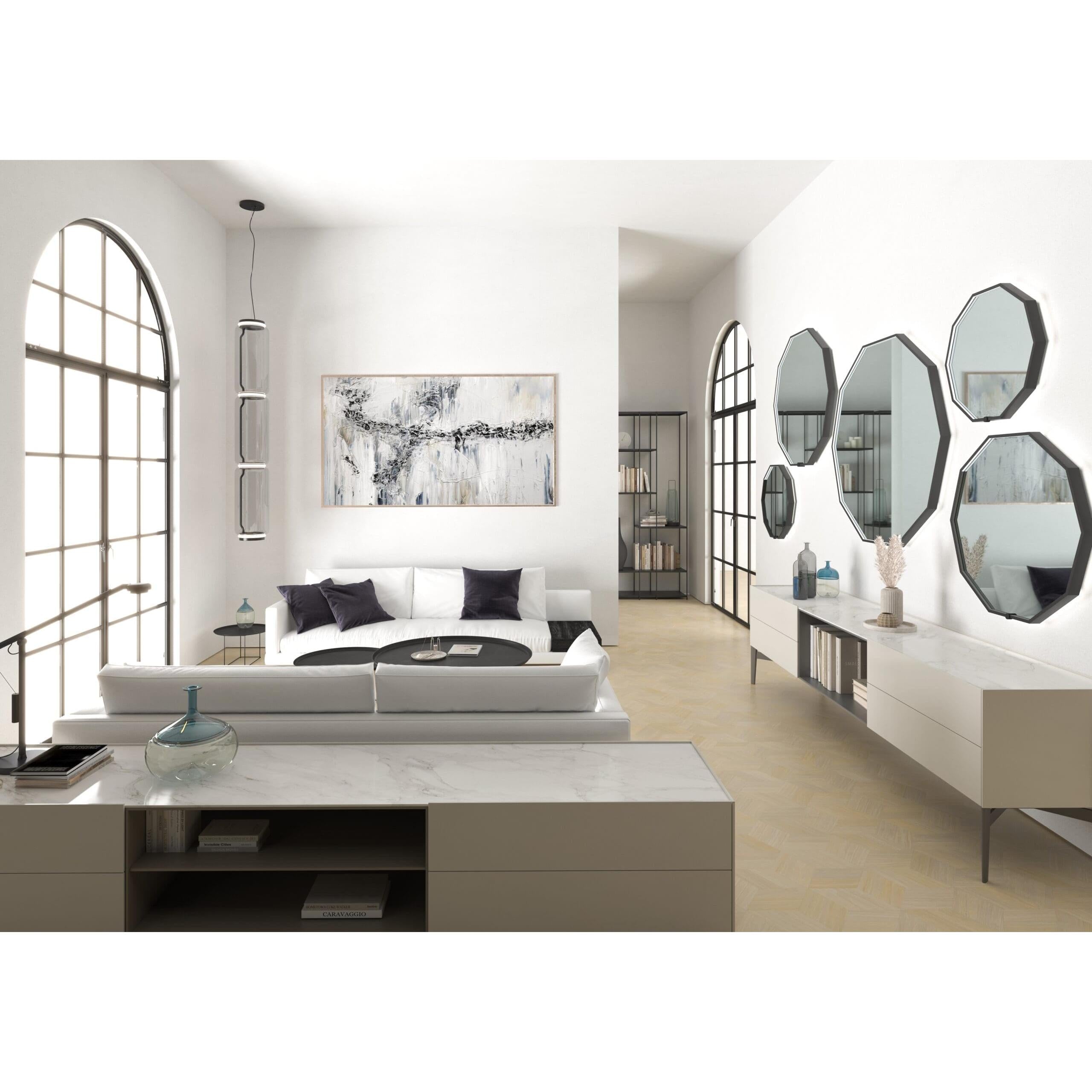48 Inch LED Bathroom Mirror with Lights - Modern Black Framed Vanity Mirror for Makeup & Shaving - Perfect for Home, Salon, and Hotel Decor
