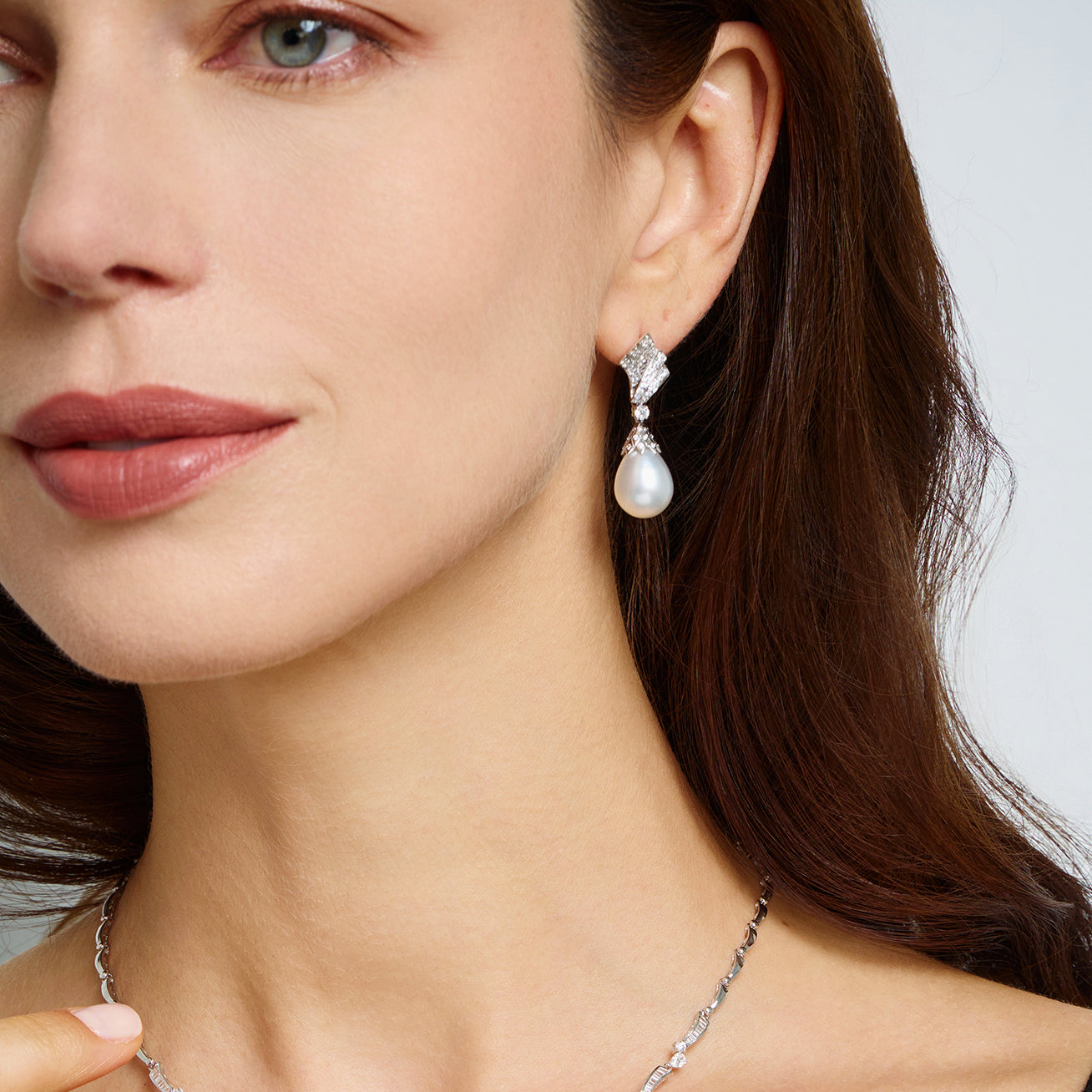 18K Solid Gold Australian White Pearl Earrings - Classic Stud Earrings for Women, Luxury Pearl Jewelry Gift for Her | Perfect for Weddings, Parties & Special Occasions