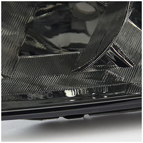 Honda Civic JDM 2/4 Door Smoke Lens Headlights Pair - Left & Right Side Replacement for Improved Night Visibility - Perfect for Street Racing & Car Customization