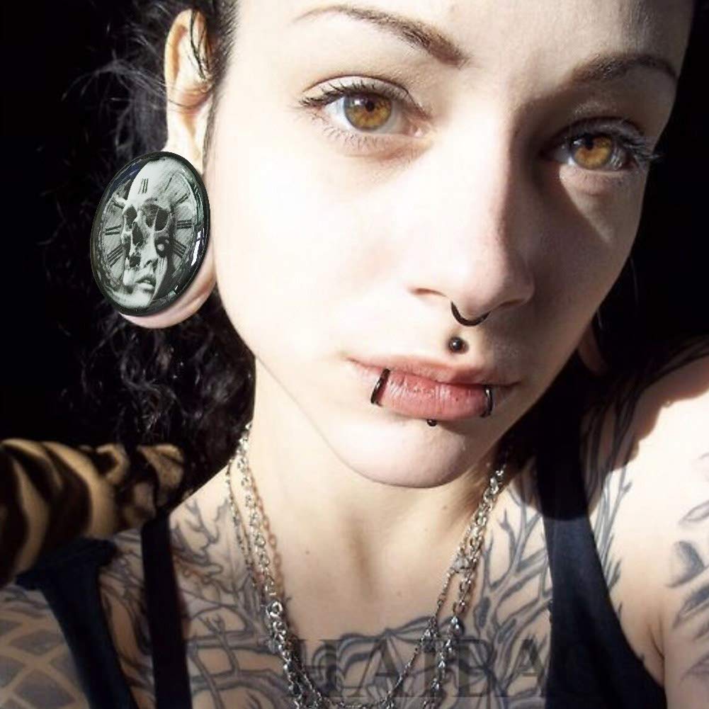 Wood Ear Gauges Plugs - Double Flared Saddle Ear Stretcher Expander for Skull Piercing Jewelry - Perfect for Body Modification & Alternative Fashion Styles