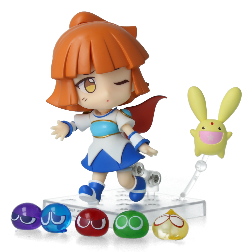 Nendoroid Arle and Carbuncle Puyo Puyo!! Quest Anime Figure - Collectible Cute Chibi PVC Statue for Gamers & Anime Fans | Perfect for Display, Gift, or Gaming Room Decor