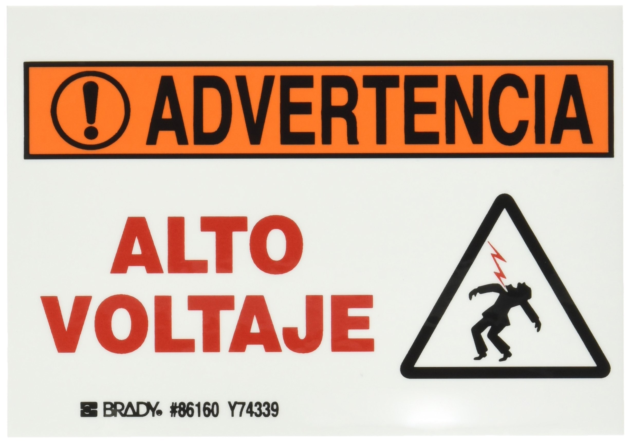 Brady 86160 Durable Machine & Equipment Labels - High-Quality Industrial Identification for Safety & Organization