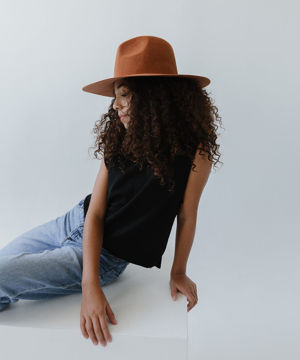 Stylish Kids Emma Wide Brim Fedora Hat - Sun Protection Summer Hat for Boys & Girls - Perfect for Beach, Outdoor Play & Fashion Accessories