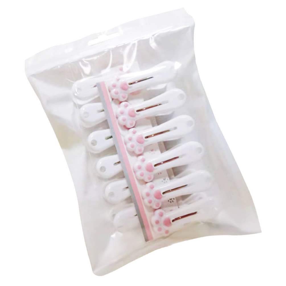 12Pcs Windproof Cartoon Cat Paw Clothespins - Cabilock Clothesline Clips for Laundry, Socks & Photos | Durable Home & Bathroom Clips for Hanging Clothes, Drying Laundry & Organizing Paper