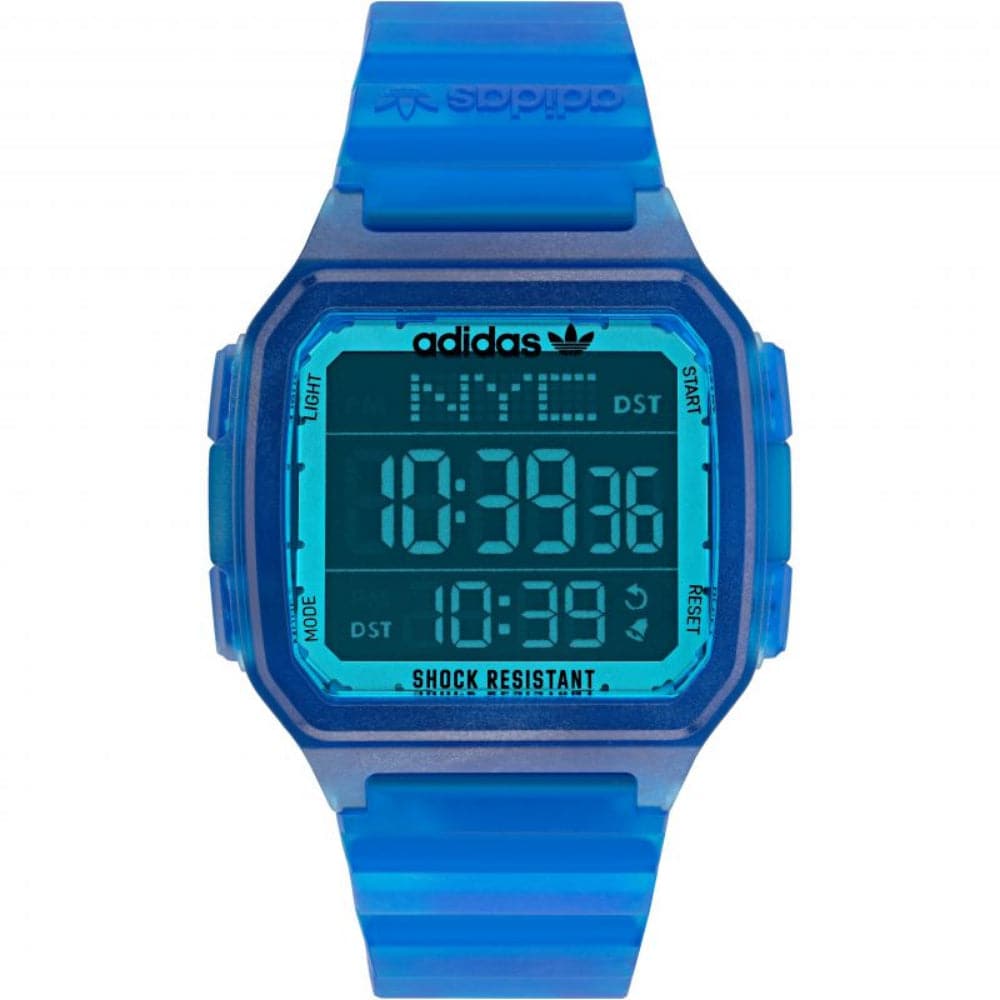 Adidas AOST22047 Blue Plastic/Resin Strap Unisex Watch - Stylish & Durable for Everyday Wear, Sports & Outdoor Activities
