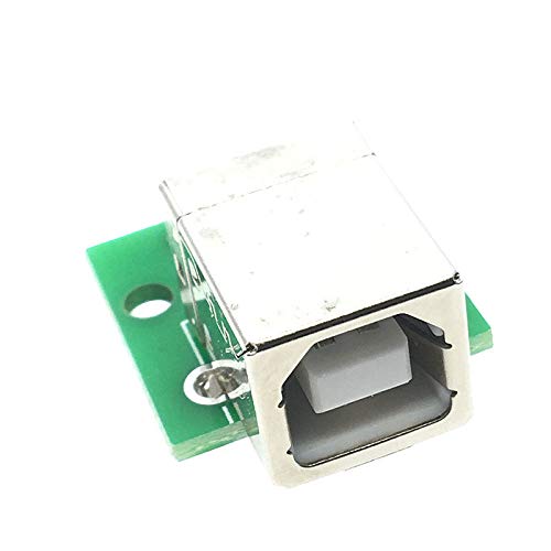 10PCS USB Type B Female to DIP Adapter Plate - USB 2.0 Printer Connection Cable for DIY Electronics, 3D Printers & Circuit Board Projects