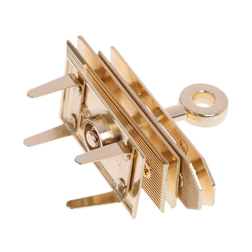 1Pcs Metal Tuck Lock Clasp Buckle for Handbag Luggage Purse Replacement - Secure Locking Mechanism for Travel Bags, Backpacks & Fashion Accessories
