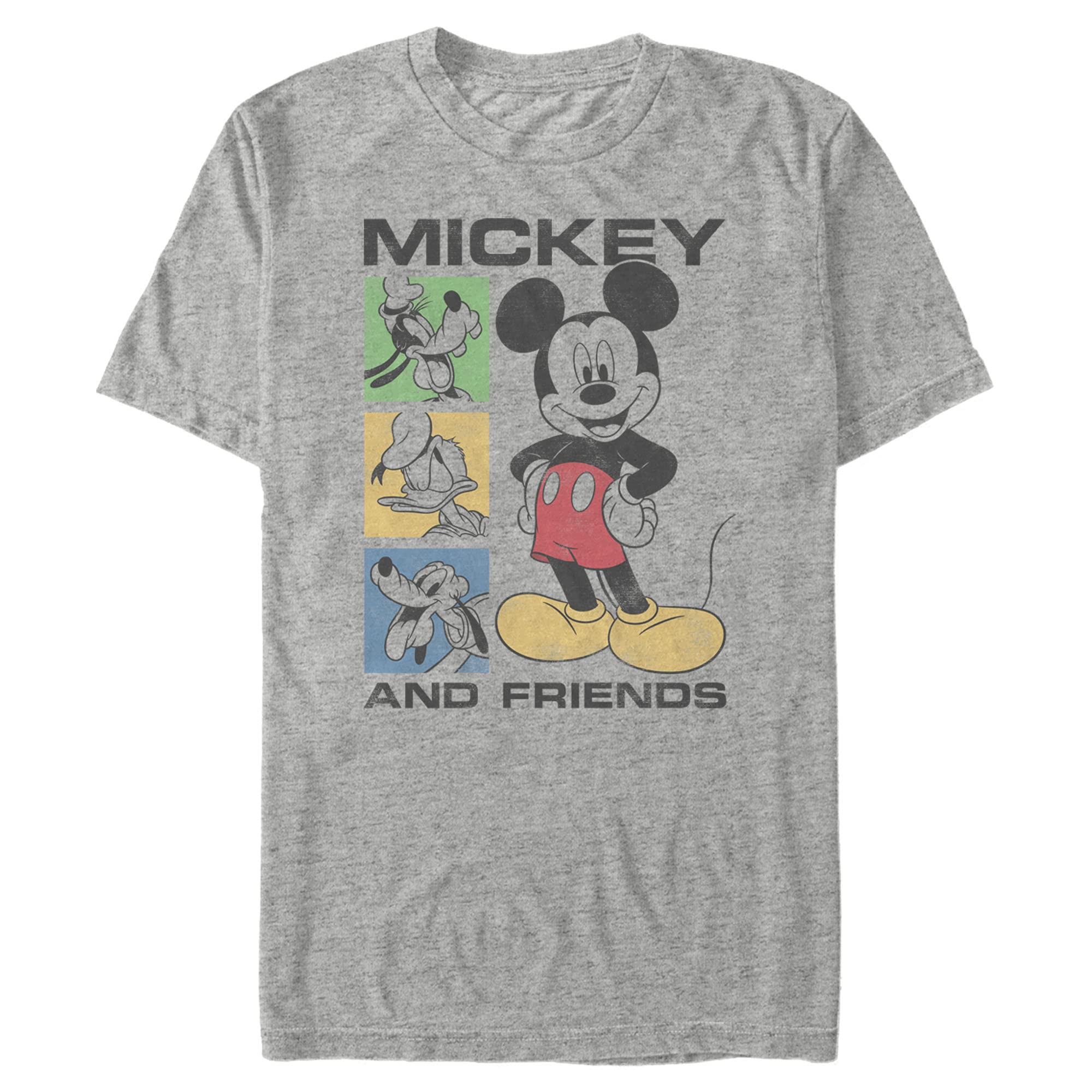 Disney Mickey Mouse & Friends Graphic T-Shirt for Men - Casual Cotton Tee with Mickey Print - Perfect for Disney Fans, Theme Parks, and Everyday Wear