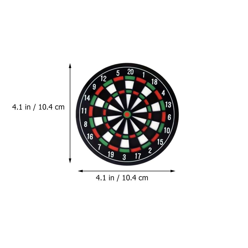 ARTIBETTER 8-Piece Coaster Set - Cork Dartboard Cup Mats, Round Heat-Resistant Drink Coasters for Tea, Coffee & Beverages - Perfect for Home, Office & Pub Use