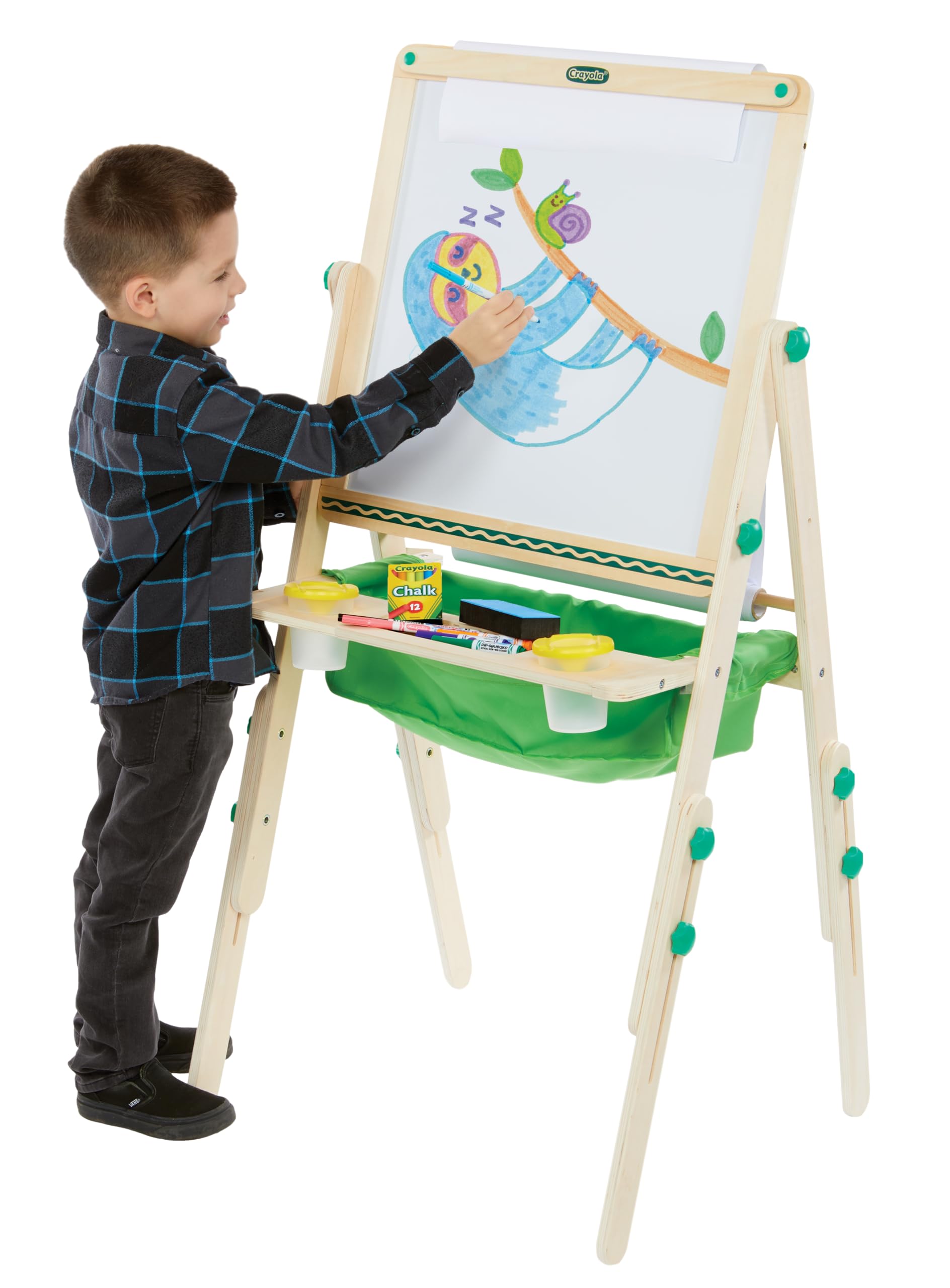 Crayola Deluxe Wooden Art Easel Set for Kids Ages 3-6 with Drawing Supplies - Perfect for Home, Classroom & Creative Play | Amazon Best Seller