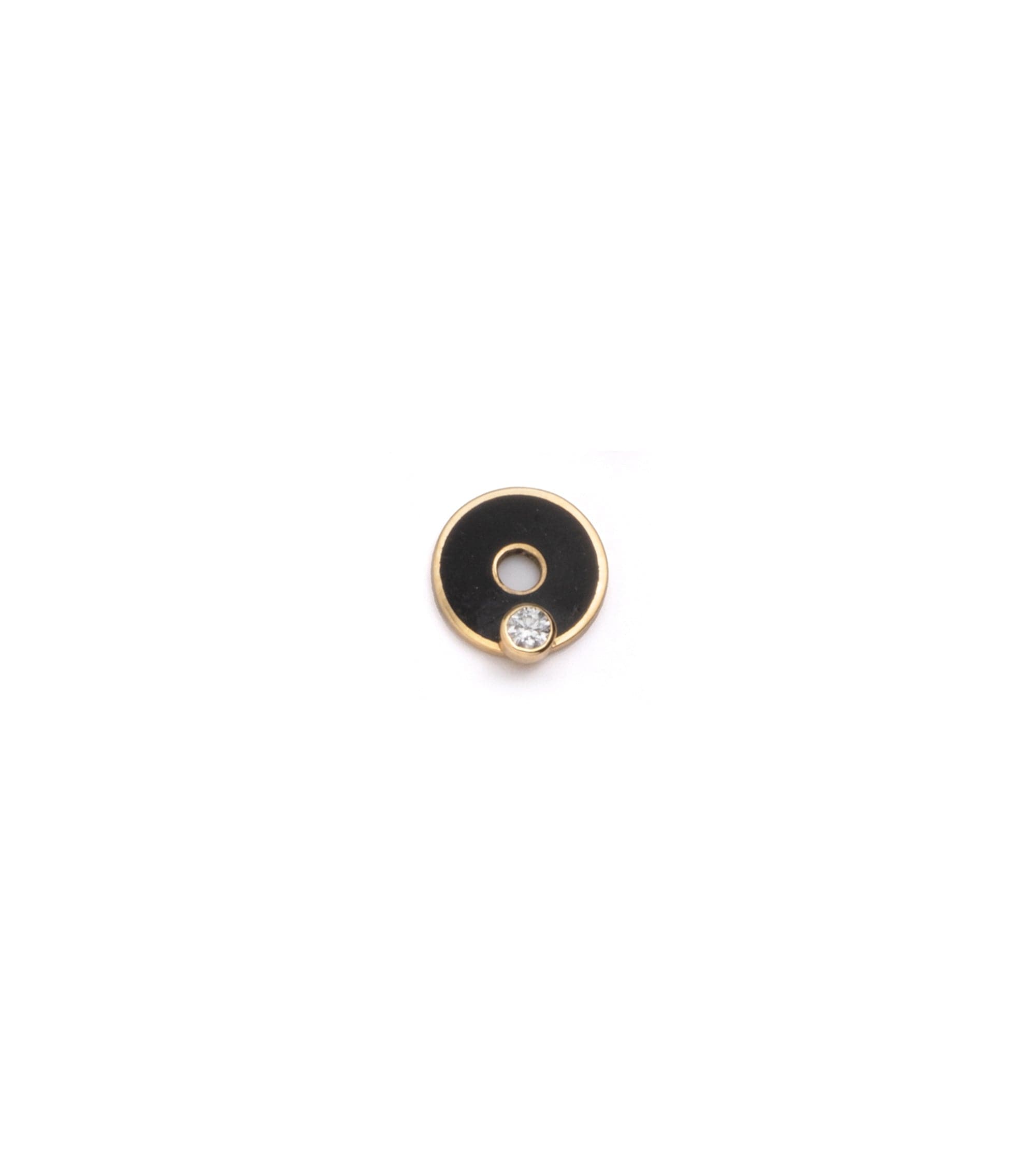 Black Diamond Champleve Symbol Disk Pendant Necklace - Elegant Jewelry for Women, Perfect for Parties, Weddings & Special Occasions