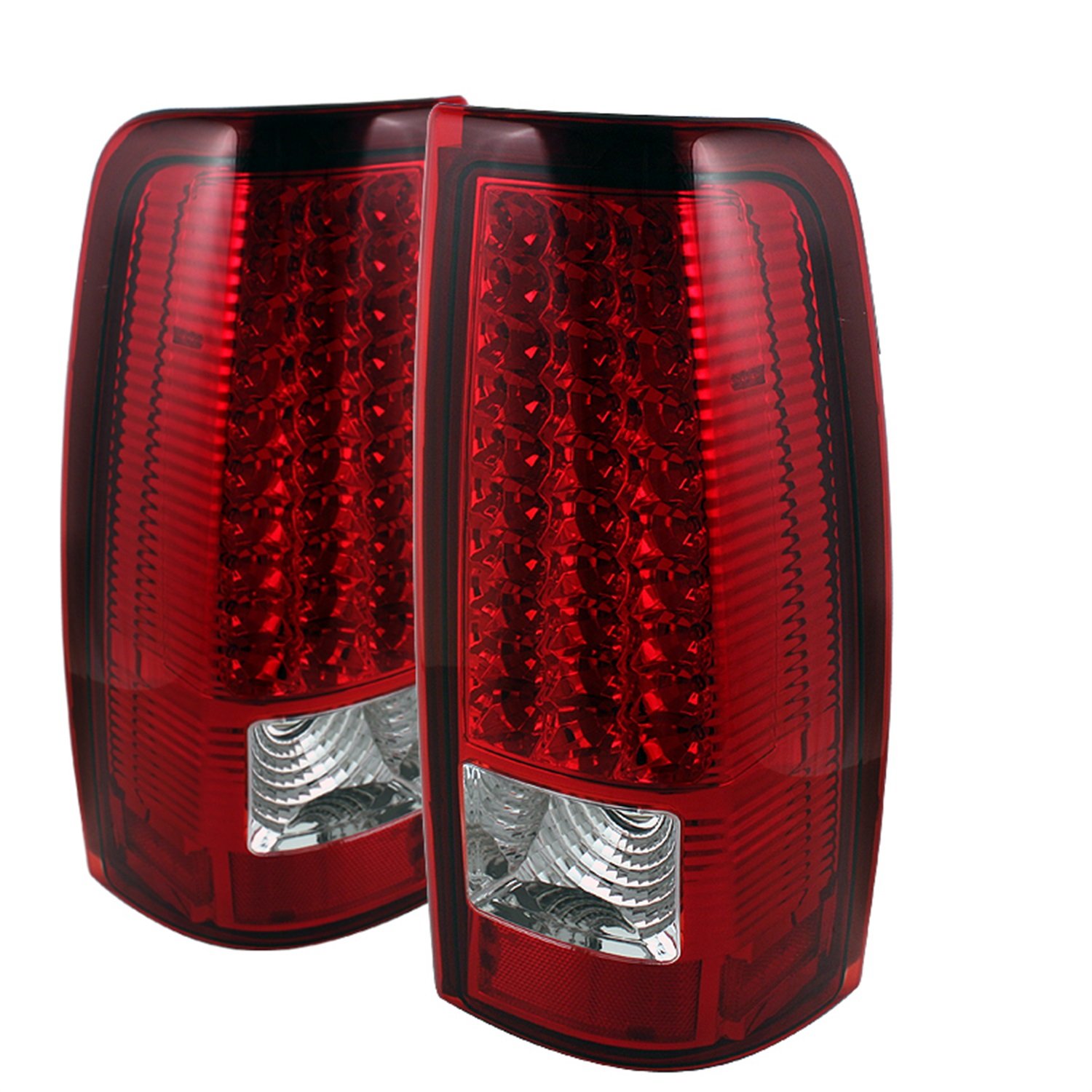 Xtune LED Tail Lights for Cars - Red Clear Lens (ALT-ON-CS99-LED-RC) | High Visibility Brake Lights | Perfect for Night Driving & Enhanced Vehicle Safety
