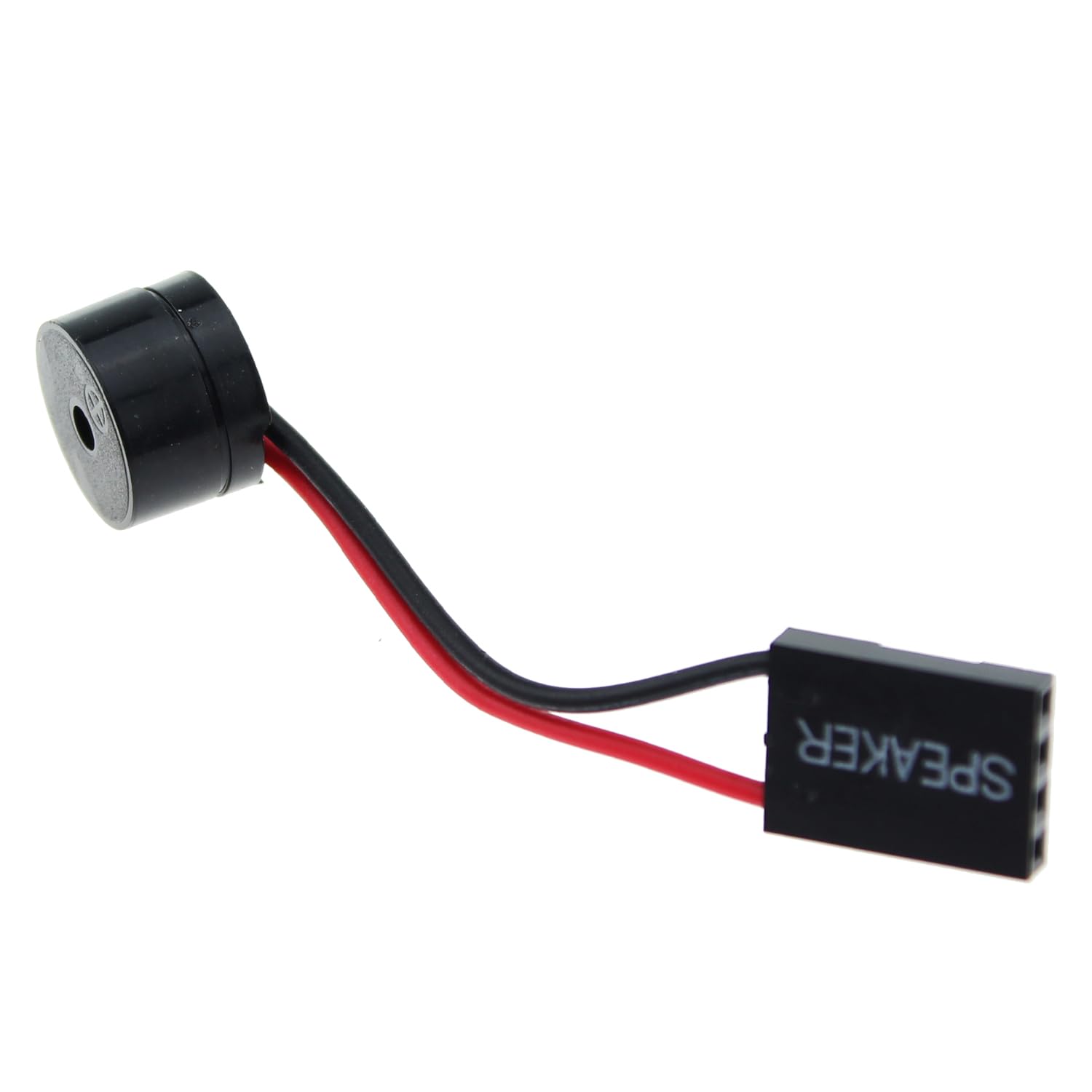 SQXBK 4PCS Black PC Internal Buzzer Speaker - Mini Motherboard BIOS Alarm with Plug for Computer Case Cabinet | DIY PC Build & Repair, System Error Alerts, Hardware Troubleshooting