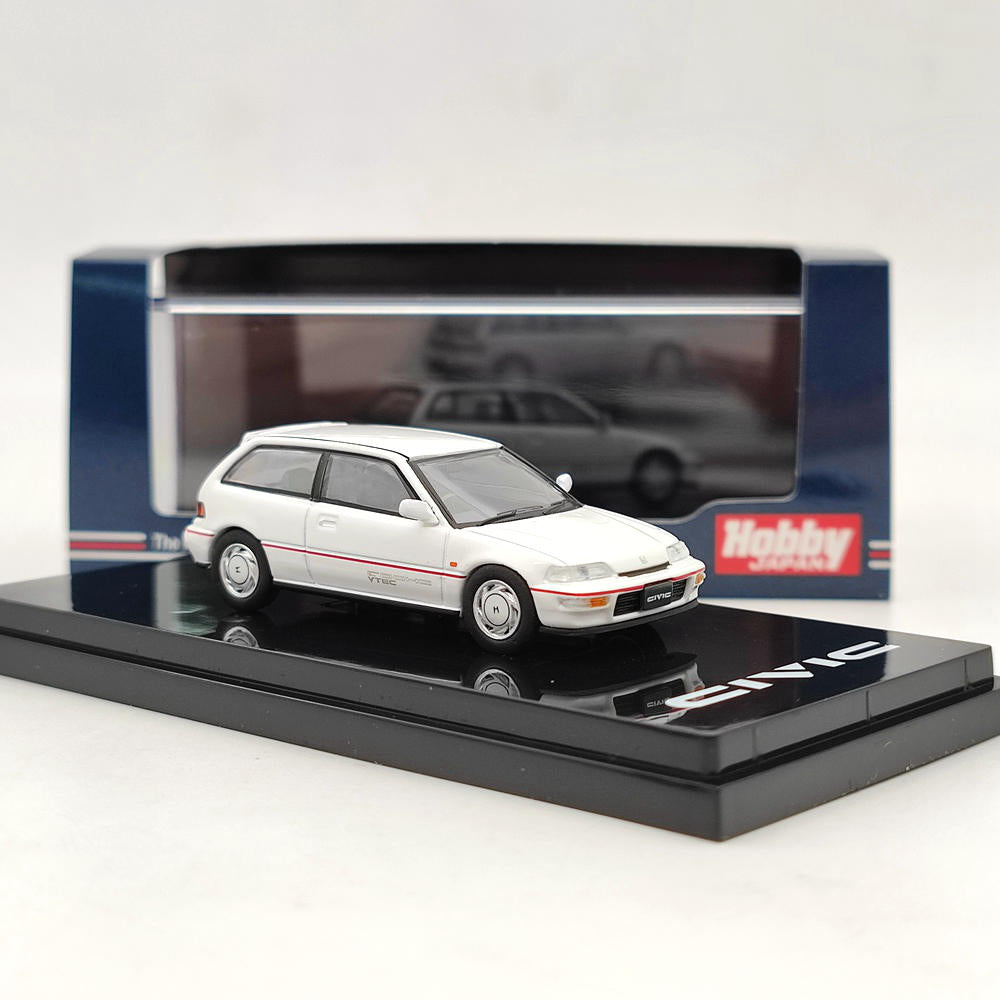 1/64 Scale Hobby Japan Honda Civic EF9 SiR Diecast Model Car - Limited Edition White - Perfect for Collectors, Display, and Racing Enthusiasts