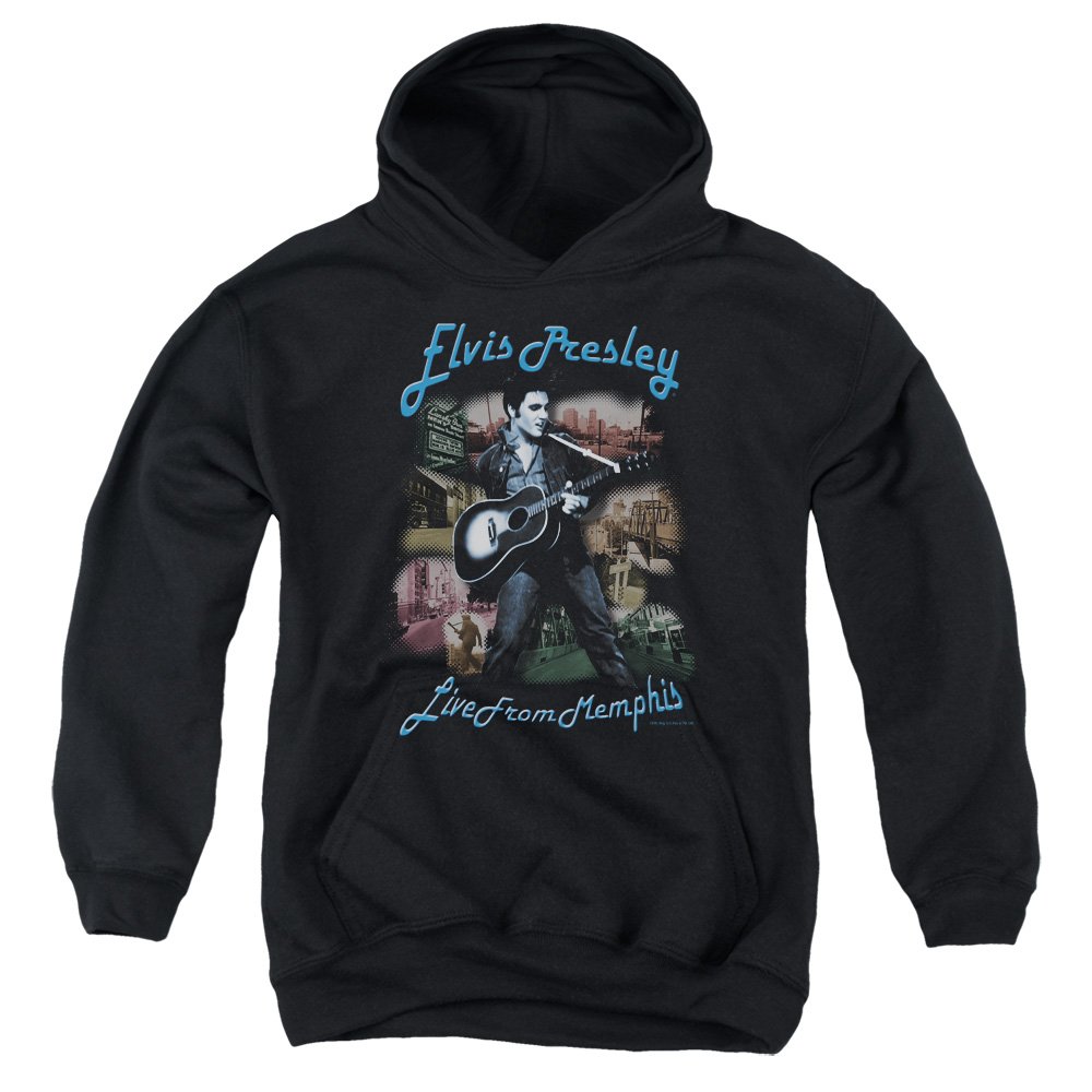 Elvis Presley Vintage Memphis Pullover Hoodie - Retro Music Fan Sweatshirt for Men & Women - Perfect for Concerts, Gifts, and Casual Wear