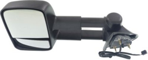 Heated Towing Mirror for Chevrolet Silverado & GMC Sierra - Driver Side, Black | CPP Replacement Part | Enhanced Visibility for Towing & Night Driving