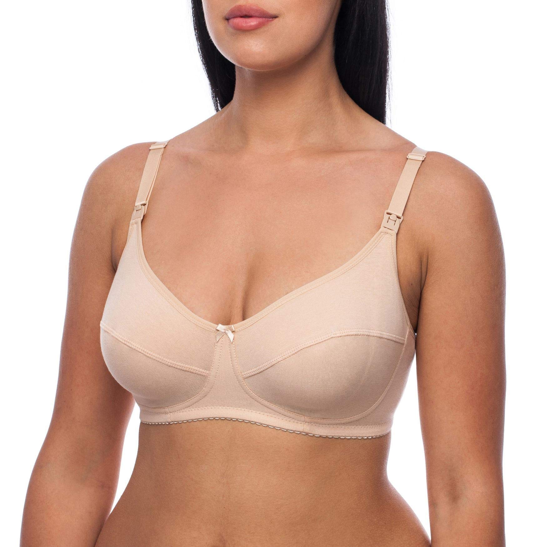 Frugue Women's 90% Cotton Nursing Bra - Comfortable Maternity Bra for Breastfeeding Moms | Perfect for Pregnancy, Postpartum & Everyday Wear