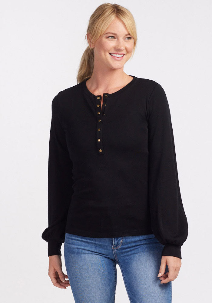 Charlotte Puff Sleeve Top for Women - Trendy Blouse with Elegant Puff Sleeves - Perfect for Casual Outings, Date Nights & Office Wear