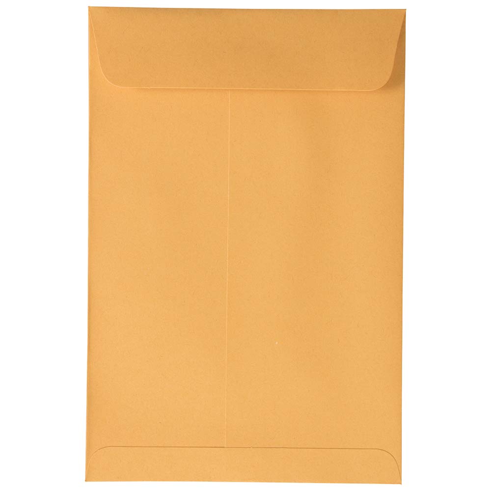 JAM PAPER 6x9 Open End Catalog Envelopes with Peel & Seal Closure - 500 Pack Brown Kraft Manila Envelopes for Mailing, Business Documents & Office Supplies - Bulk Packaging for Offices, Schools & Mailing Services
