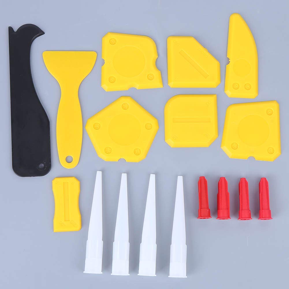 Hand Operated Sealant Remover Tool - Plastic Scraper & Silicone Caulk Remover Kit for Molding, Acrylic & Grouting - Perfect for DIY Home Repairs, Bathroom Renovations & Tile Work