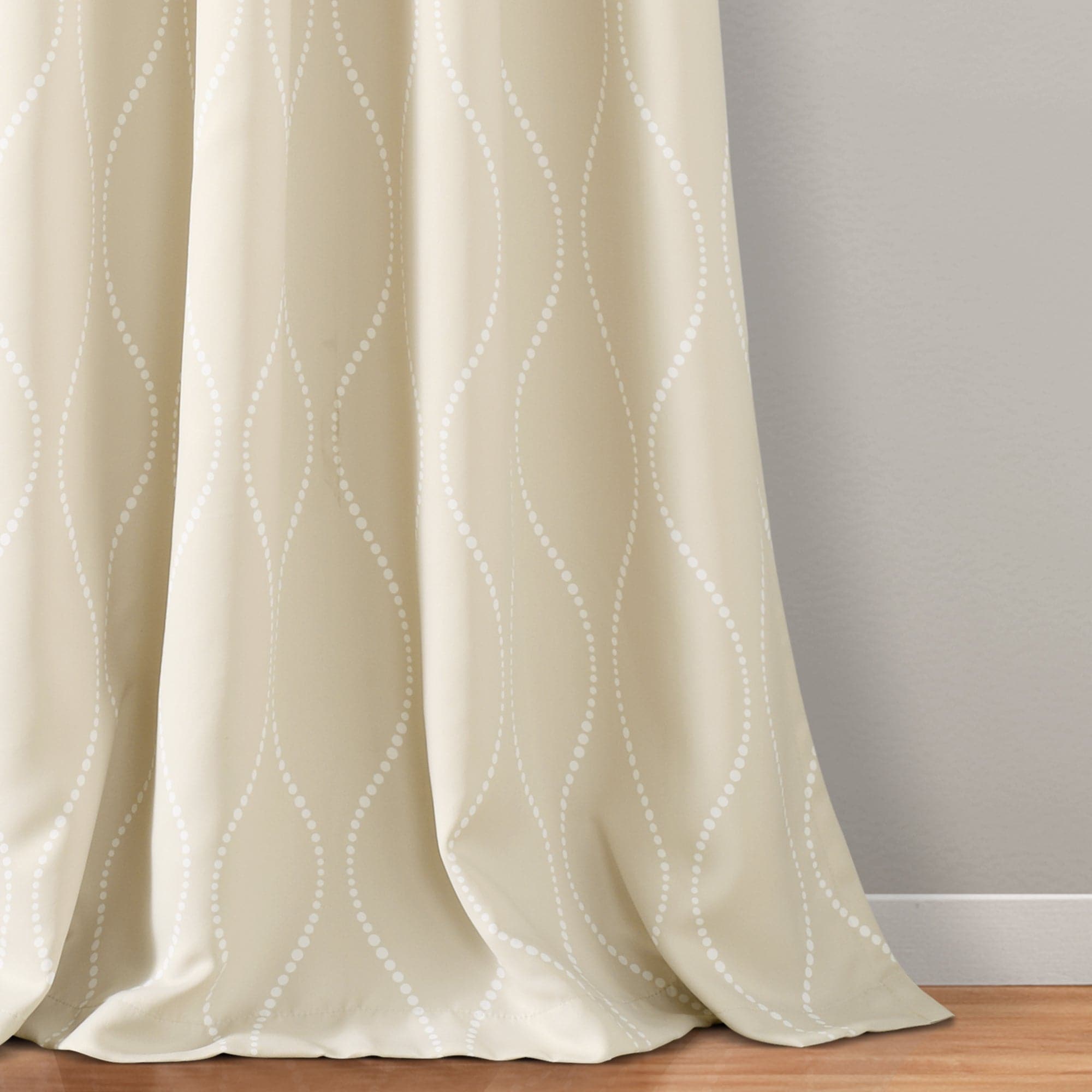Swirl Light Filtering Window Curtains - Blackout Sheer Drapes for Living Room & Bedroom - Soft Sunlight Diffusion & Privacy Protection