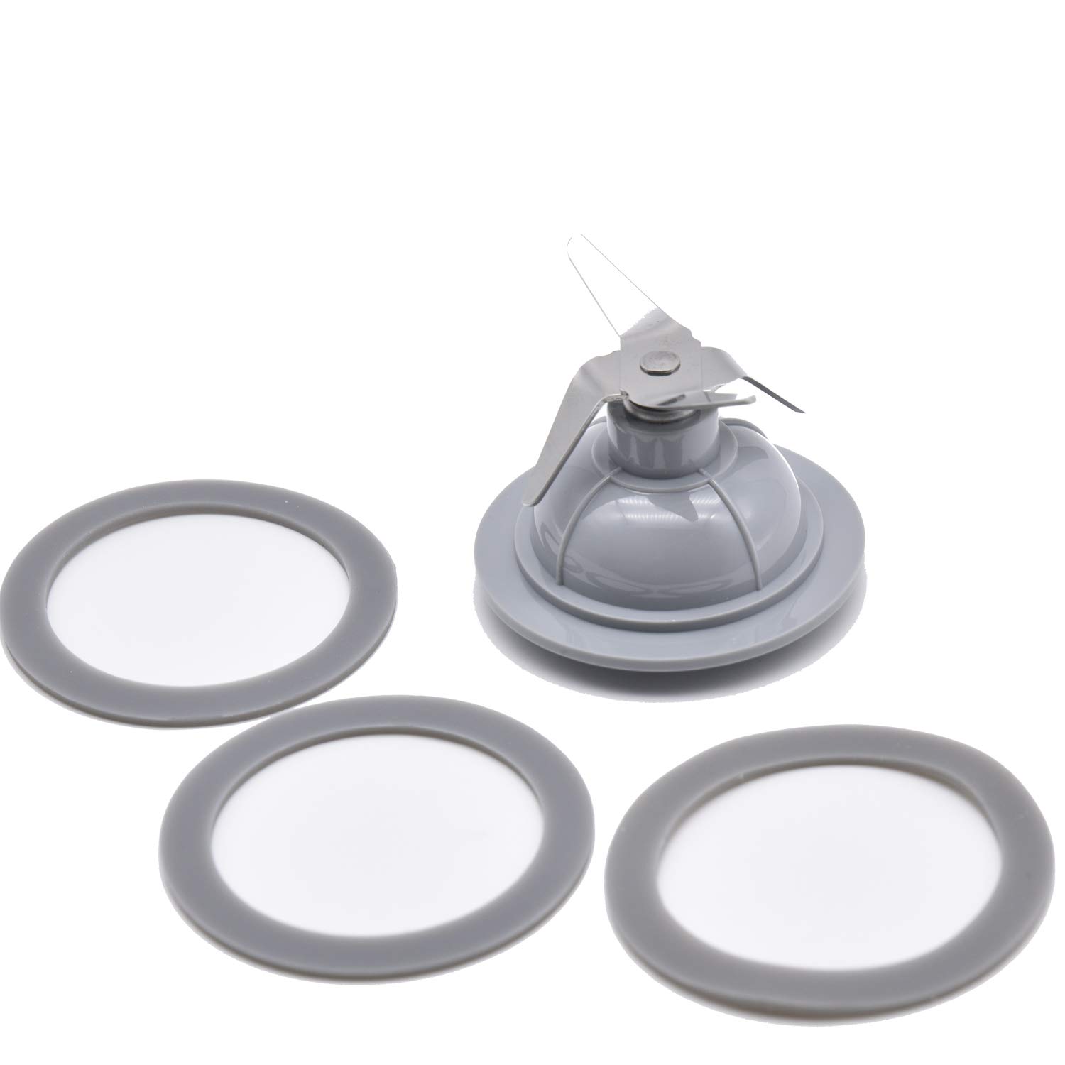 Premium Blender Replacement Blade & 3 Rubber Gaskets Set - Compatible with BL1900/BL3900/BL4900/BL5000/BL5900/BL6000/BL9000 - Durable Stainless Steel Cutting Blade - Perfect for Smoothies, Juices & Food Prep