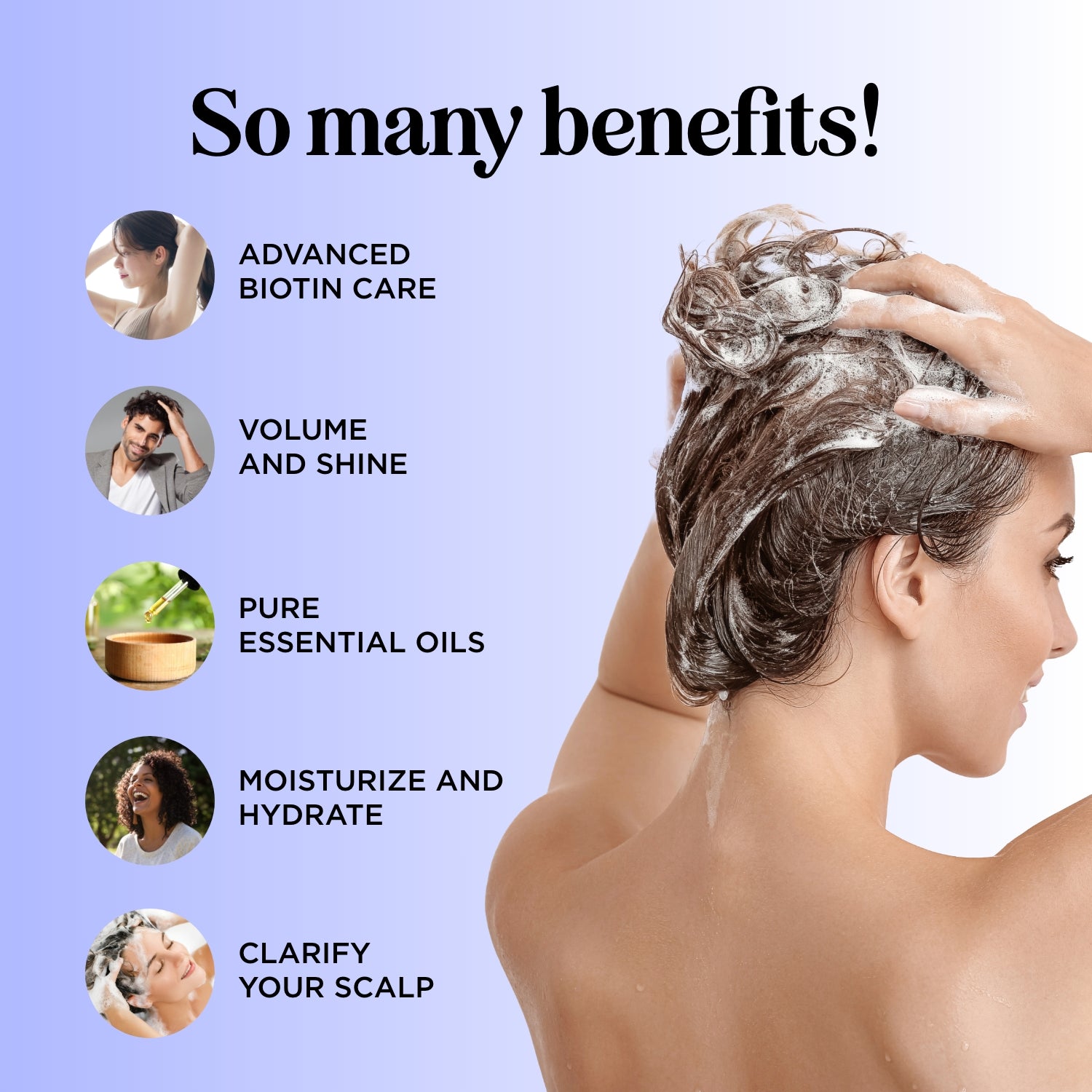 Folimax Citrus Rosemary Shampoo for Hair Growth & Scalp Care - Refreshing Natural Shampoo for Dry, Damaged Hair - Perfect for Daily Use & Salon Results at Home