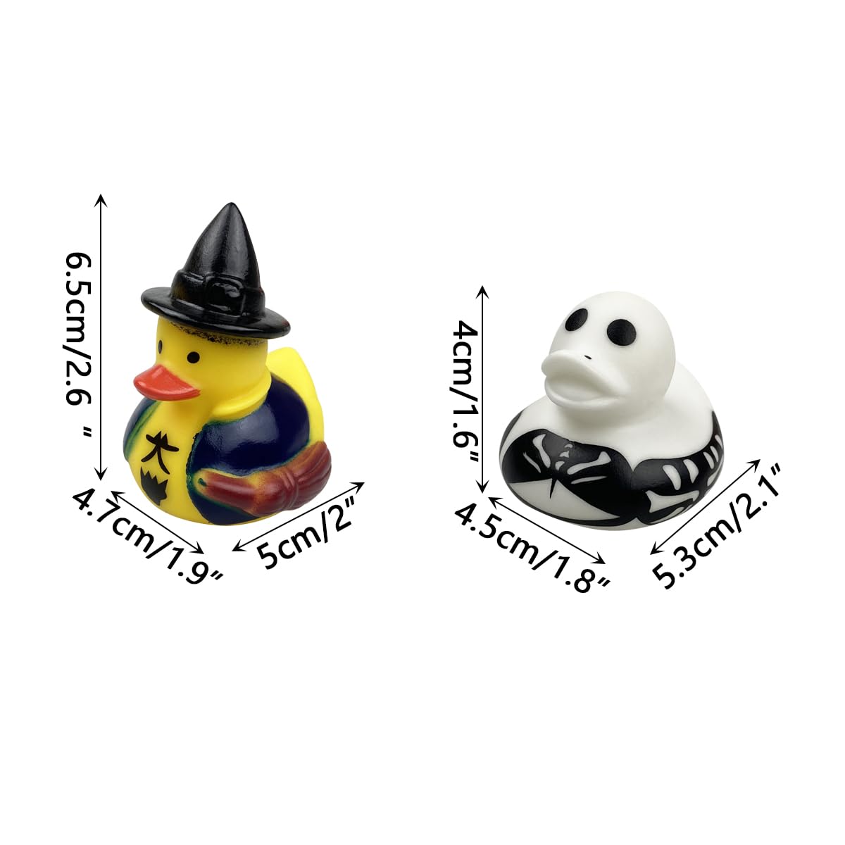 24 Pack Halloween Rubber Duck Toys for Kids - Cute Bathtub & Jeep Bath Toys, Halloween Party Favors, Treat Bag Fillers, Toddler Gifts | Perfect for Halloween Decorations, Trick or Treat Goodie Bags & Bath Time Fun