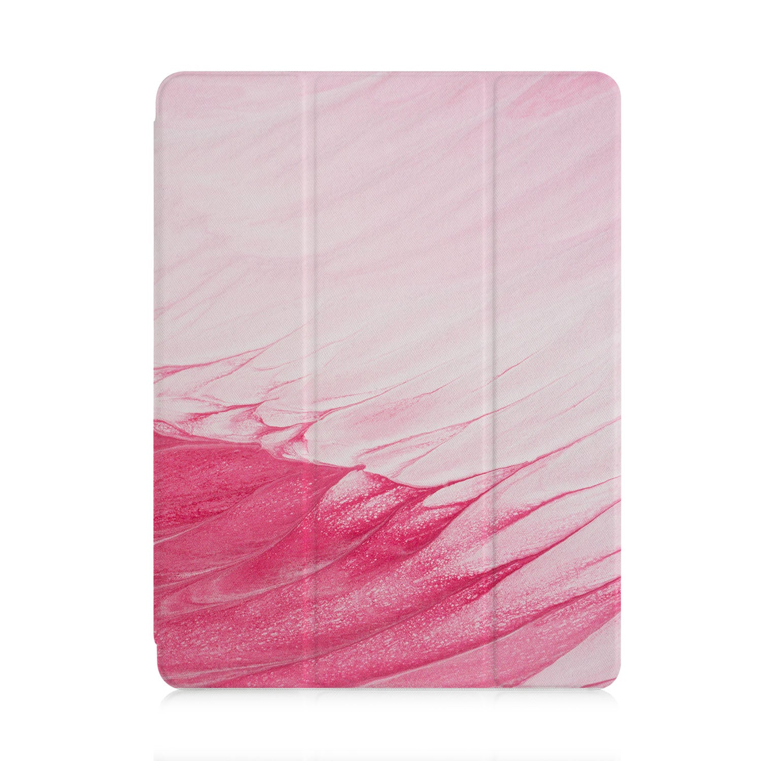 Premium iPad Trifold Case with Oil Painting Abstract Design - Slim Protective Cover for iPad Air/Pro (6th-10th Gen) - Perfect for Work, Travel & Home Use