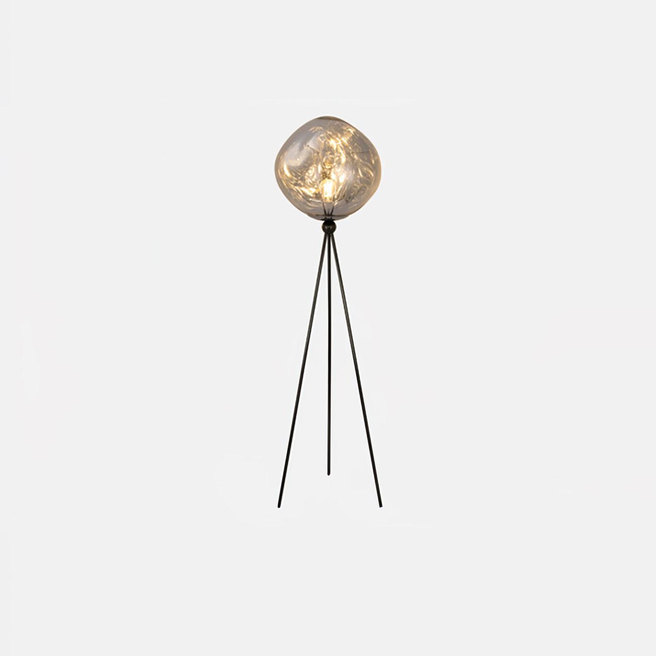 Modern Lava Tripod Rock Floor Lamp - Adjustable Height, Dimmable LED Light for Living Room, Bedroom, or Office Decor - Perfect for Reading, Relaxing & Ambient Lighting