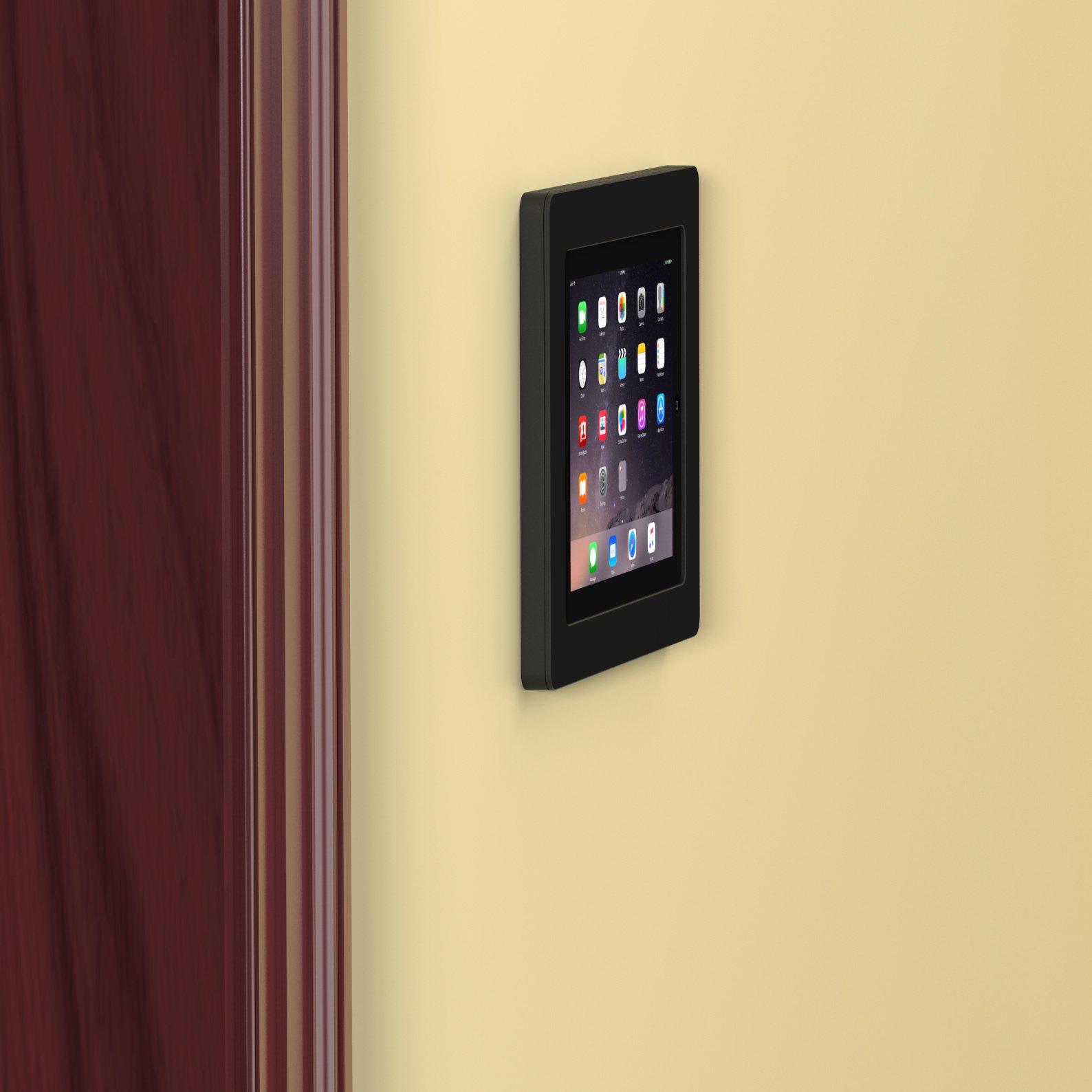 VidaMount Black On-Wall Tablet Holder - Universal Wall Mount for iPad 2/3/4, iPad Air, iPad Mini & Other 7-12