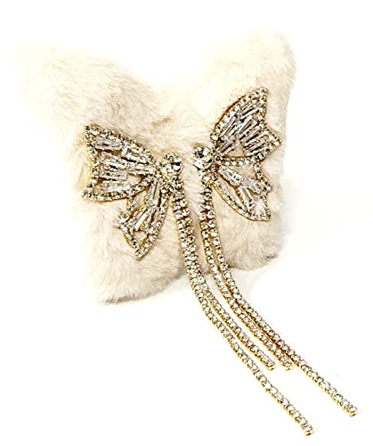 STONE CRYSTA BUTTERFLY CLIP