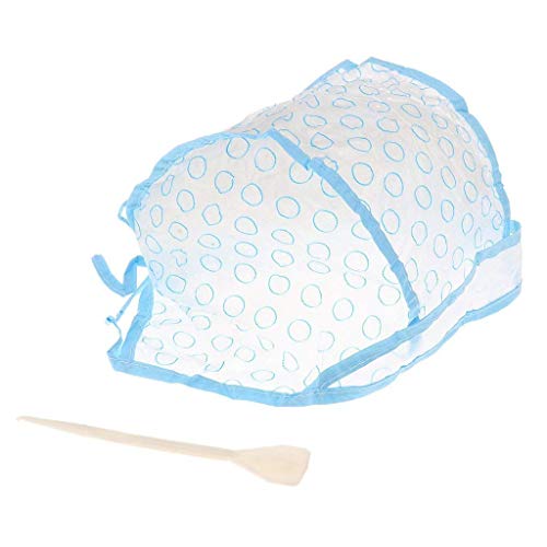 Reusable Silicone Highlight Cap for Hair Coloring - Perfect for Women's Hair Styling & DIY Salon at Home - Includes Hook Set for Easy Application