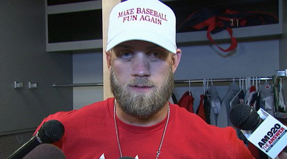 Bryce Harper 2016 White Baseball Hat - Official MLB Replica Cap for Fans, Games & Outdoor Activities