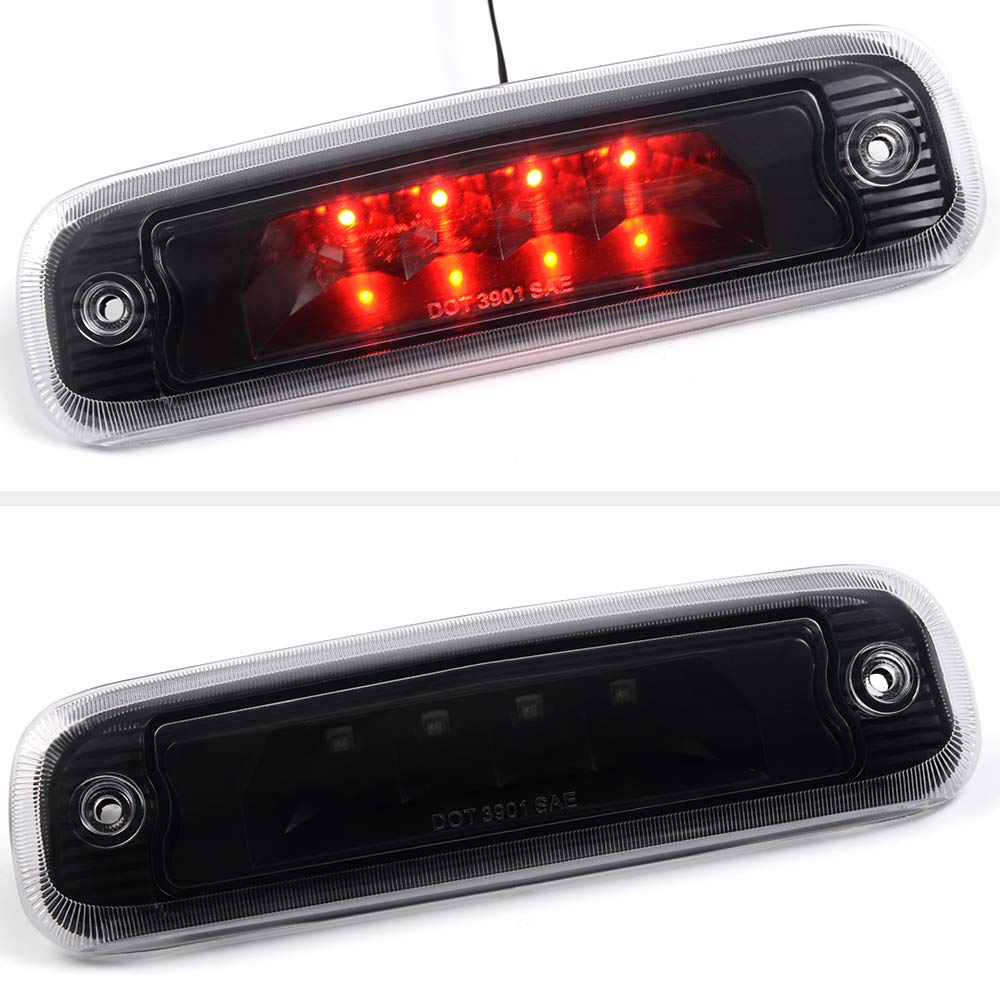 PIT66 LED 3rd Brake Light for 1997-2001 Jeep Cherokee - Clear Lens Black Housing Replacement Tail Cargo Lamp | Waterproof & Durable for Off-Roading, Camping & Night Driving