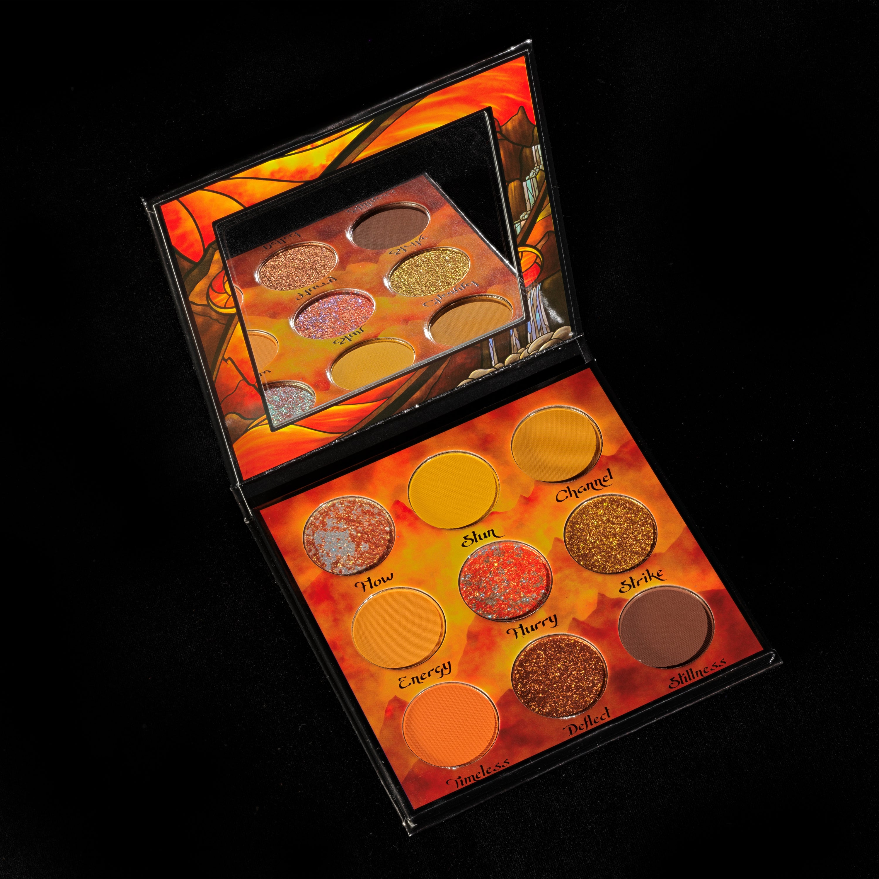 Monk Eyeshadow Palette - 12 Highly Pigmented Matte & Shimmer Eyeshadows for Professional Makeup | Vegan & Cruelty-Free | Perfect for Day & Night Looks