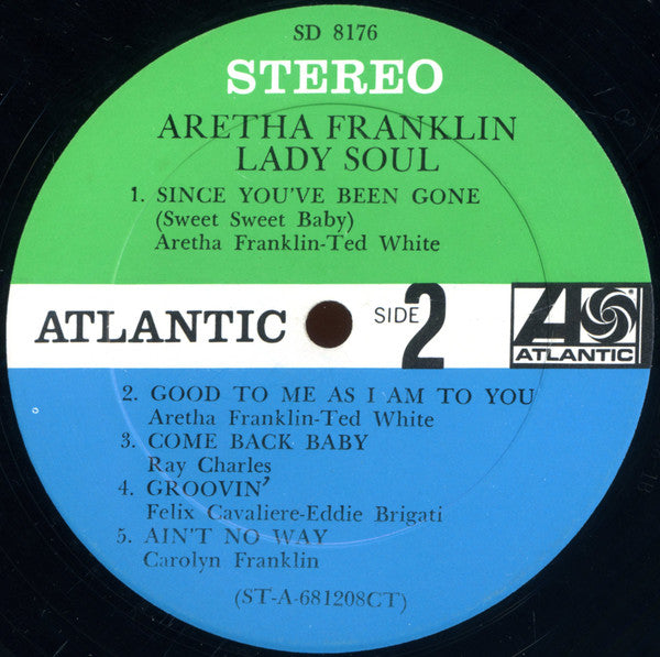 Aretha Franklin - Lady Soul LP Vinyl Album (VG Condition) - Perfect for Vintage Music Collectors & Soul Lovers