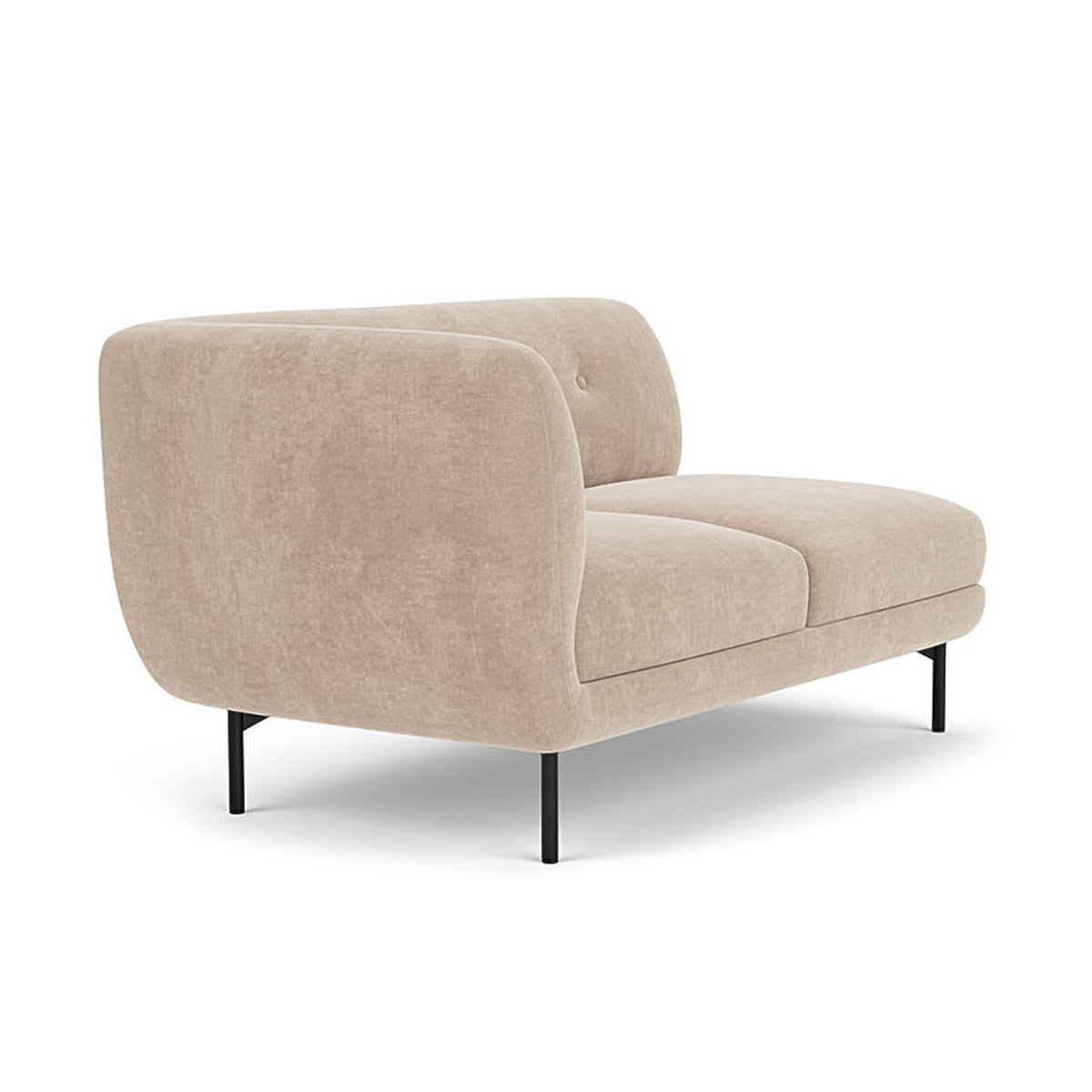 Alfred Fabric Left 2 Seater Modular Sofa - Modern L-Shaped Sectional Couch for Living Room, Lounge & Small Spaces - Comfortable & Stylish Home Furniture