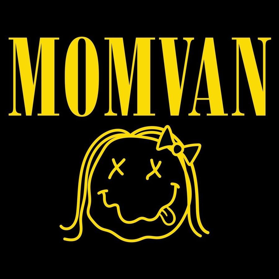 Women's MomVan Boyfriend Fit T-Shirt - Black | Comfortable & Stylish Casual Wear for Everyday Outings & Relaxing at Home