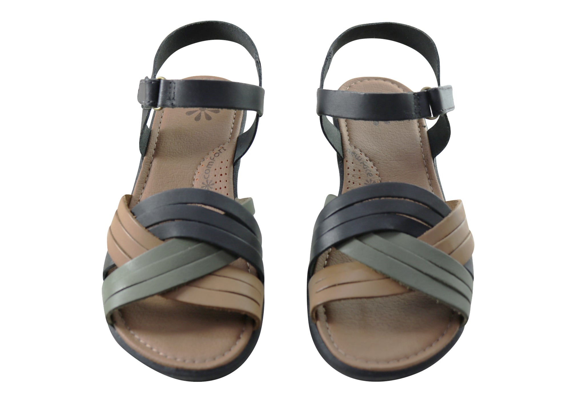 Bellis Women's Comfortable Leather Sandals - Handmade in Brazil - Casual Summer Walking Shoes for Beach, Travel & Everyday Wear