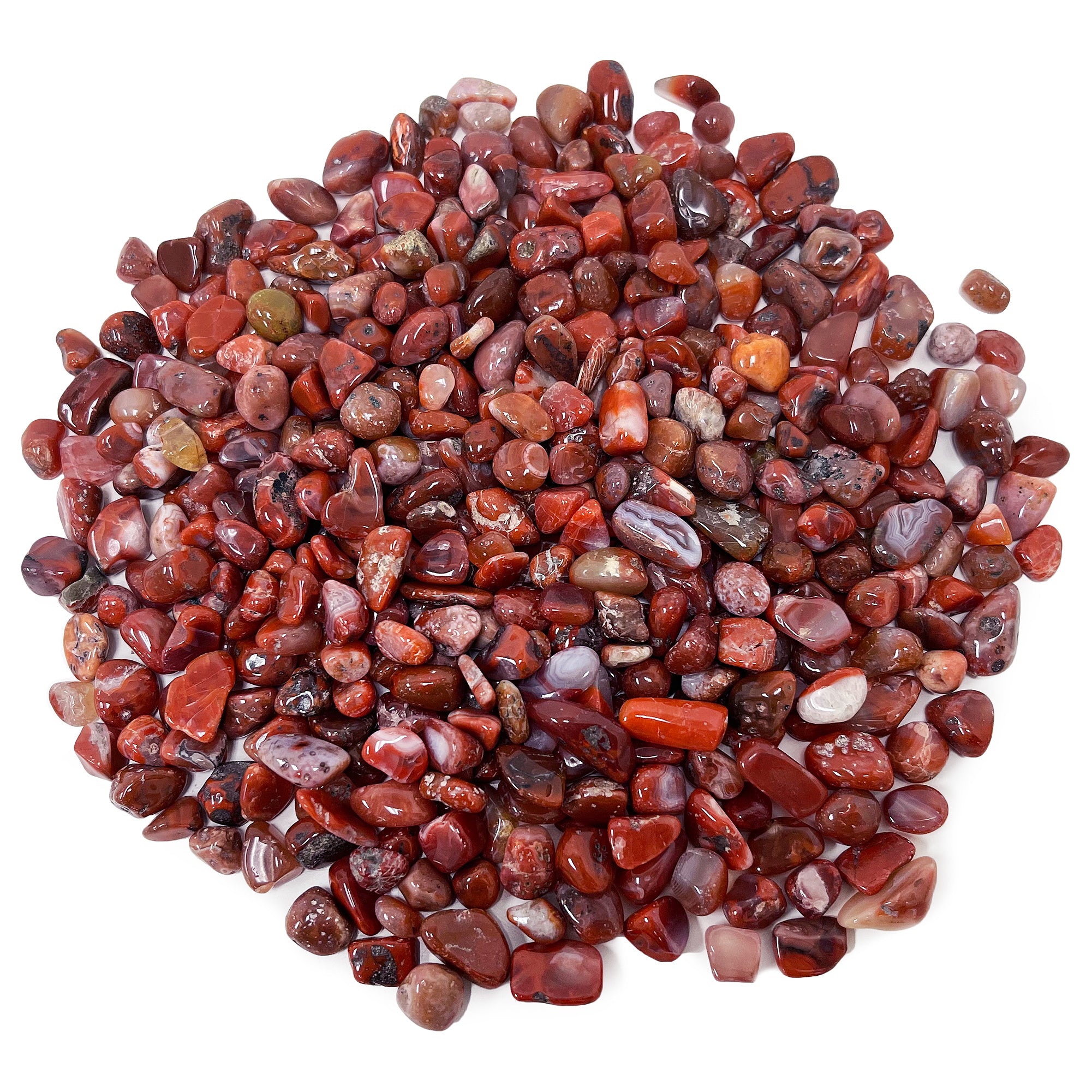 1 Lb Natural Carnelian Tumbled Chips - Bulk Healing Crystals for Meditation, Jewelry Making, Home Decor & Spiritual Healing | Perfect for DIY Crafts, Crystal Grids & Energy Work