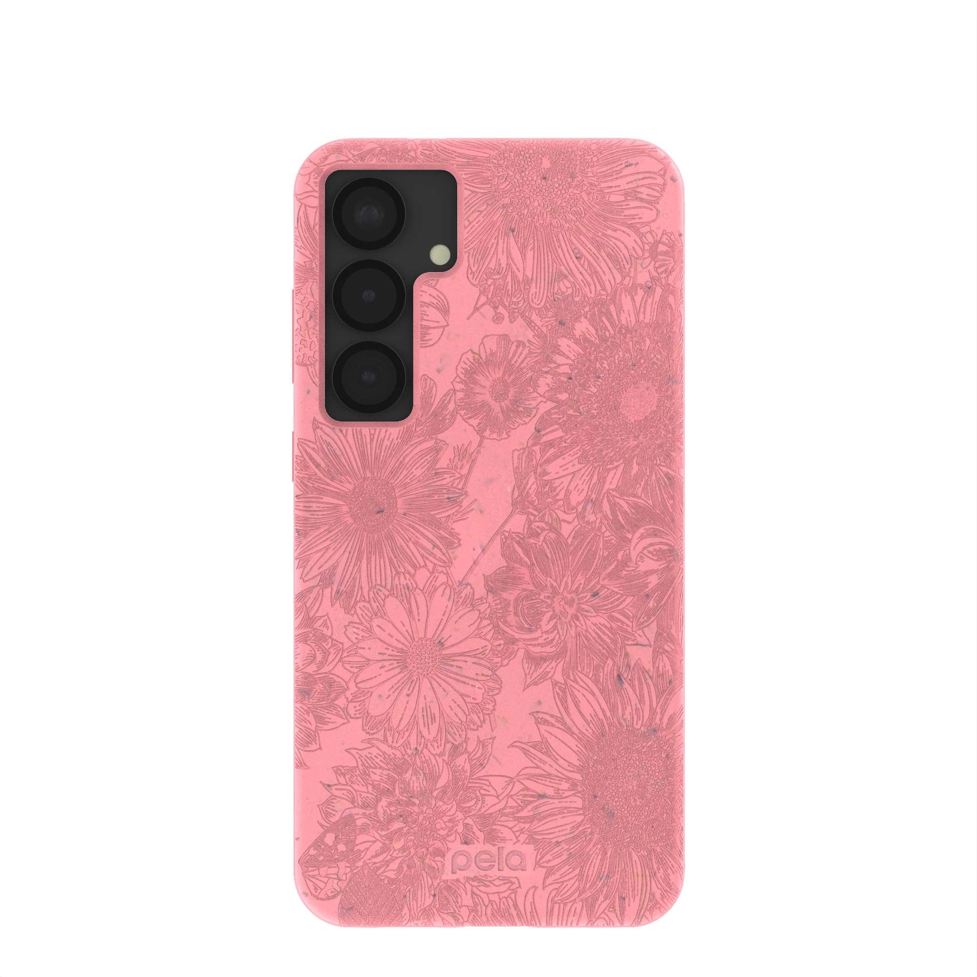 Bubblegum Pink Floral Samsung Galaxy S25+ Case - Slim Protective Phone Cover for Women, Girls | Perfect for Everyday Use, Travel & Gift Giving