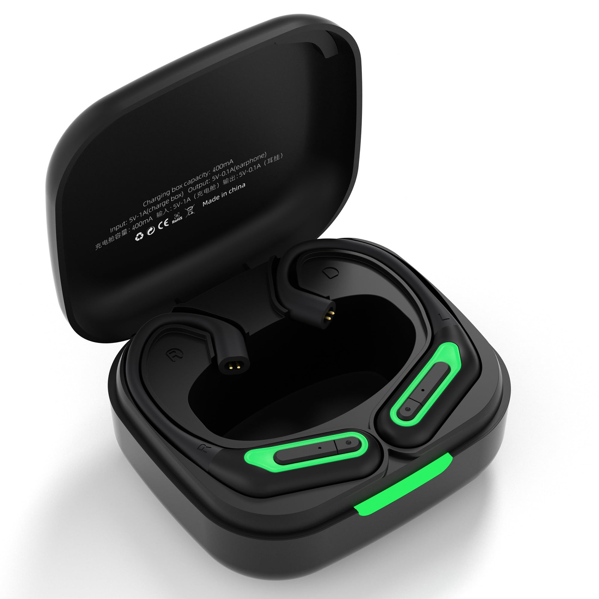 KZ AZ10 Wireless Bluetooth 5.2 Earbuds with Microphone, HiFi Stereo Sound, Secure Ear Hook Design, IPX5 Waterproof & Noise Cancelling Headphones for iPhone Android - Perfect for Running, Gym Workouts & Travel