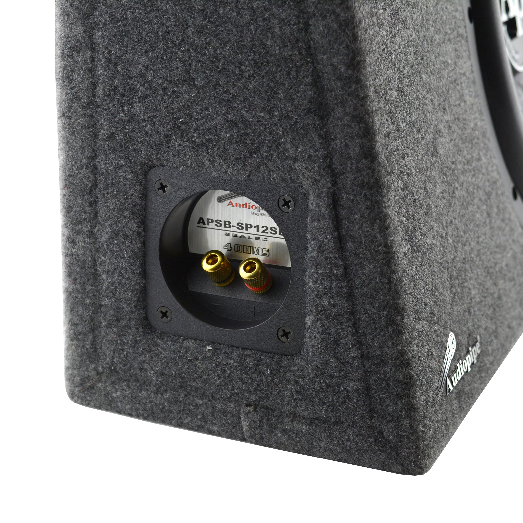 APSB SP12SLM High Performance Sealed Bass Enclosure - Premium Subwoofer Box for Car Audio & Home Theater Systems