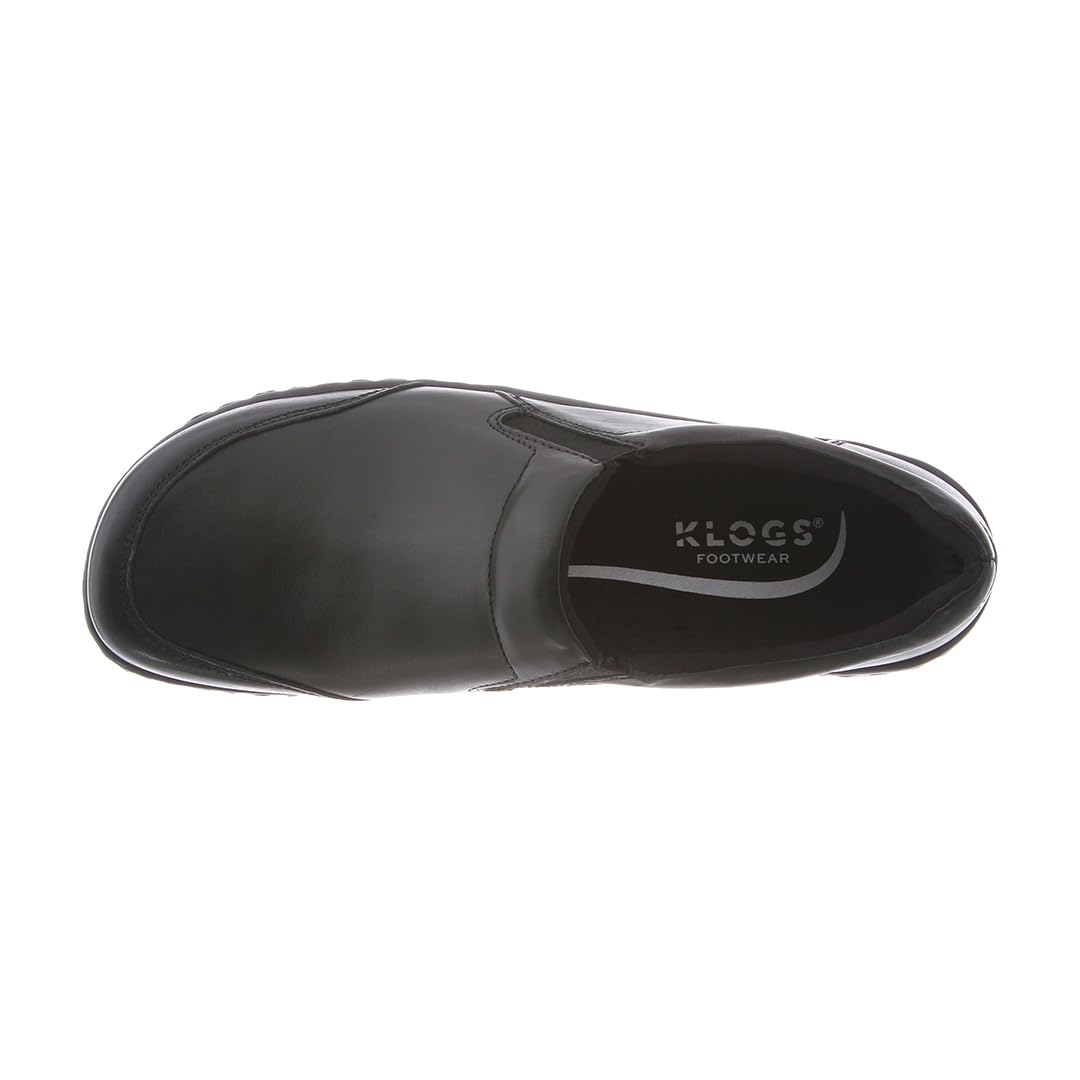 Klogs Arbor Men's Comfort Slip-Resistant Work Shoes - Non-Slip Safety Shoes for Nurses, Chefs & Restaurant Workers - Durable Leather Work Shoes for Healthcare, Food Service & Industrial Use
